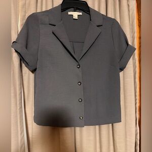 Elegant Gray Women's Top
